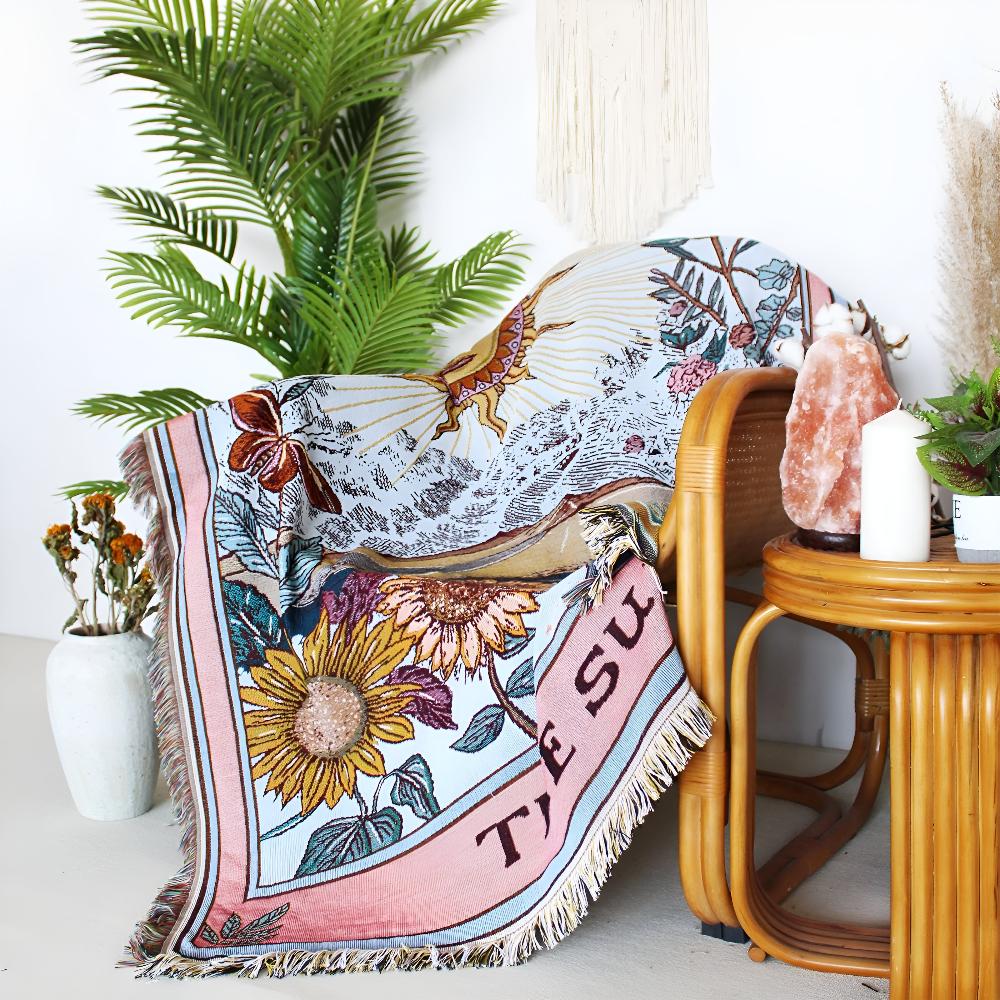Boho Zon Wandkleed Plaid Deken