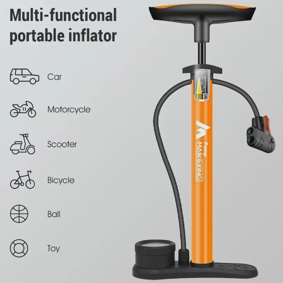 Draagbare Fietspomp met Manometer