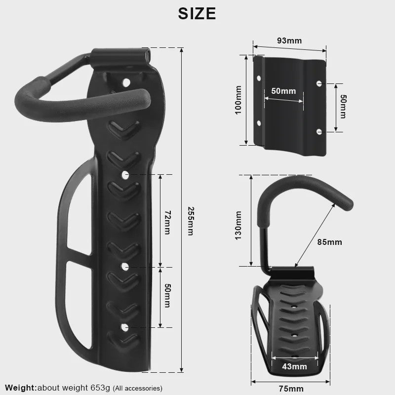 Fietsenrek Muurbevestiging voor Mountainbike en Racefiets