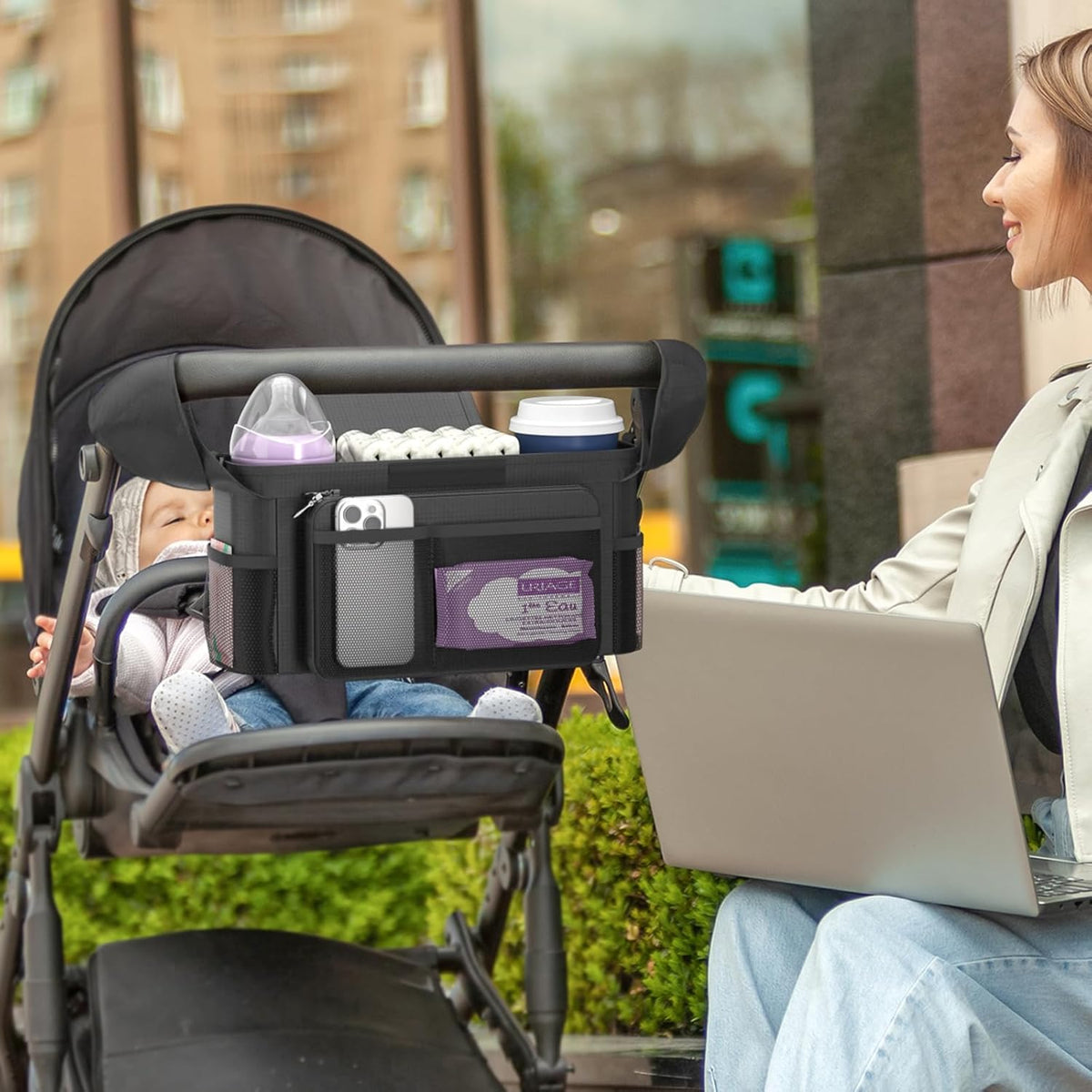 StrollEase handige kinderwagen organizer