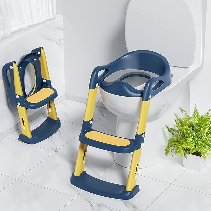Toiletzitje met anti-slip ladder voor peuters