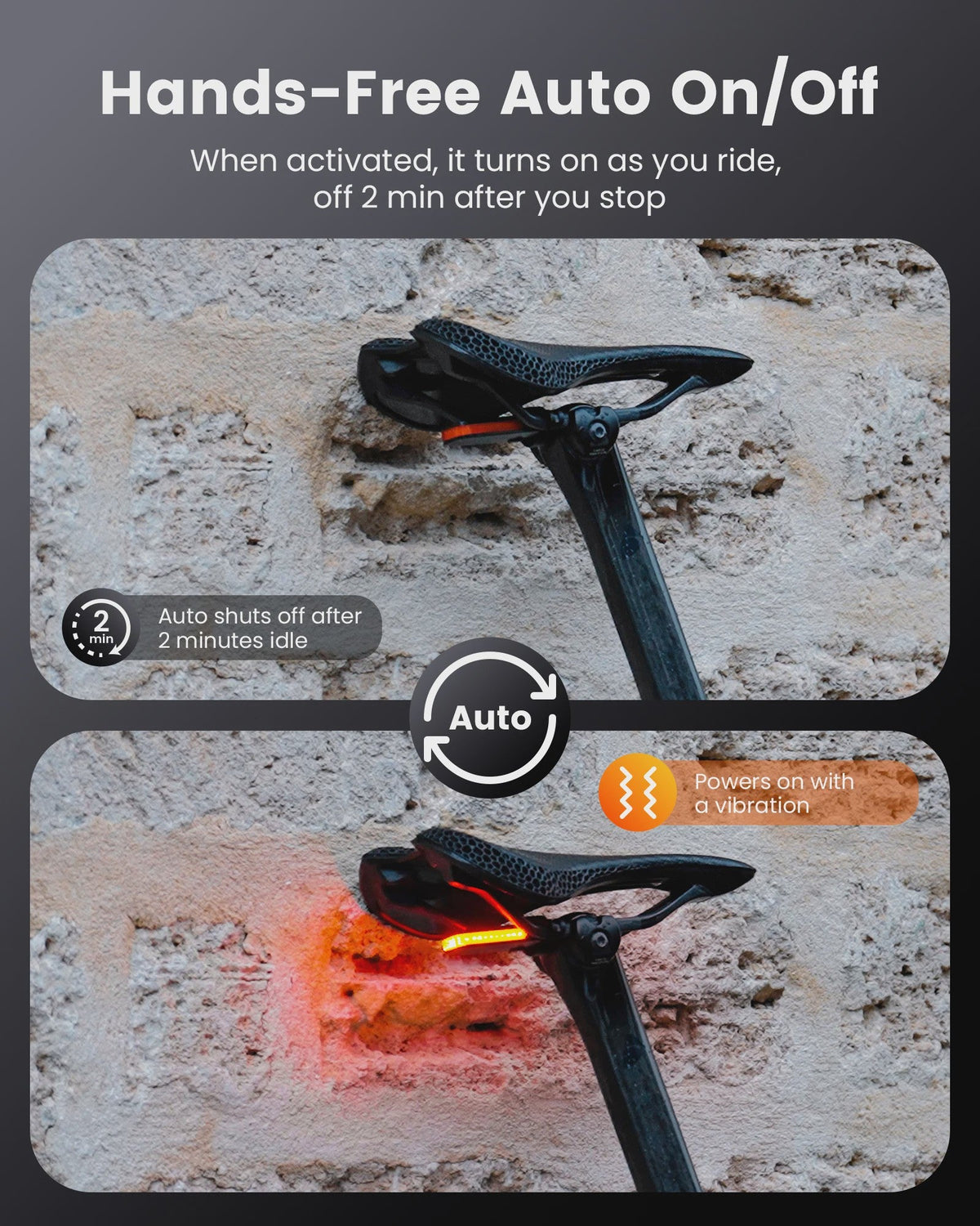 CL01 Fiets Achterlicht met Remsensor