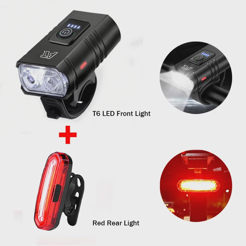 Oplaadbare LED Fietsvoorlamp Type-C