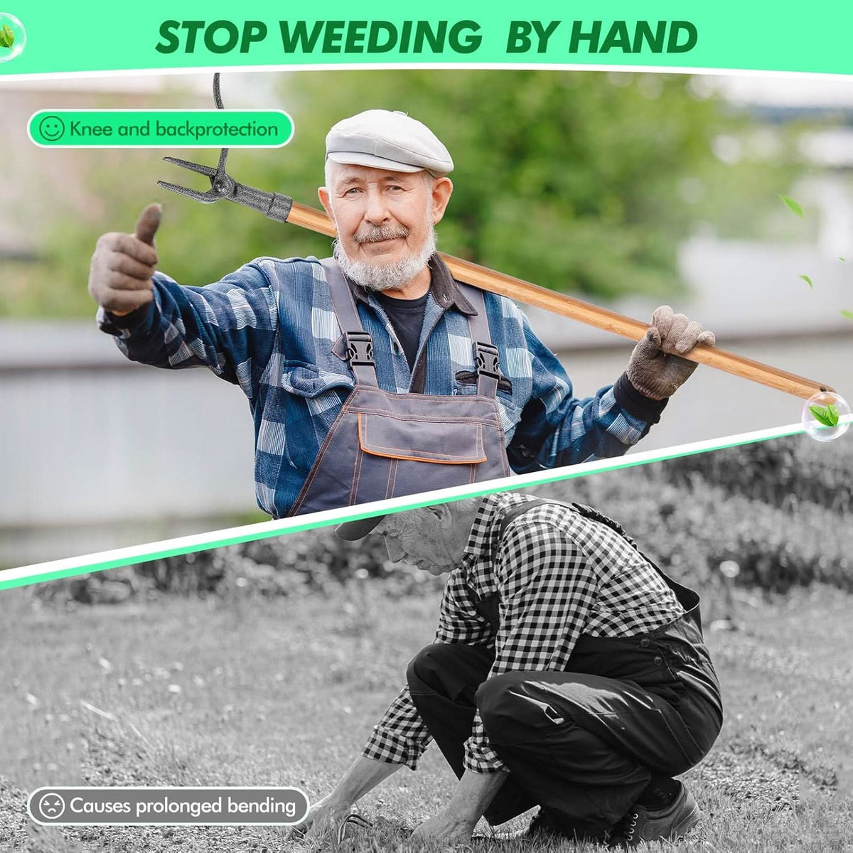 Onkruidverwijderaar met 4 tanden