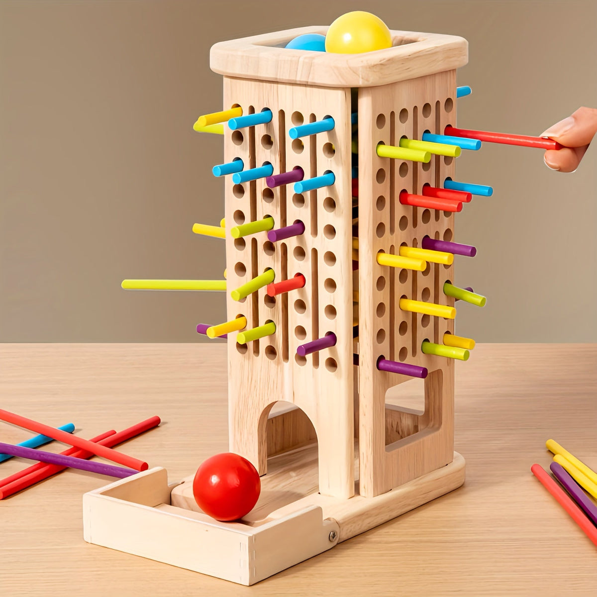 Montessori houten torenspel