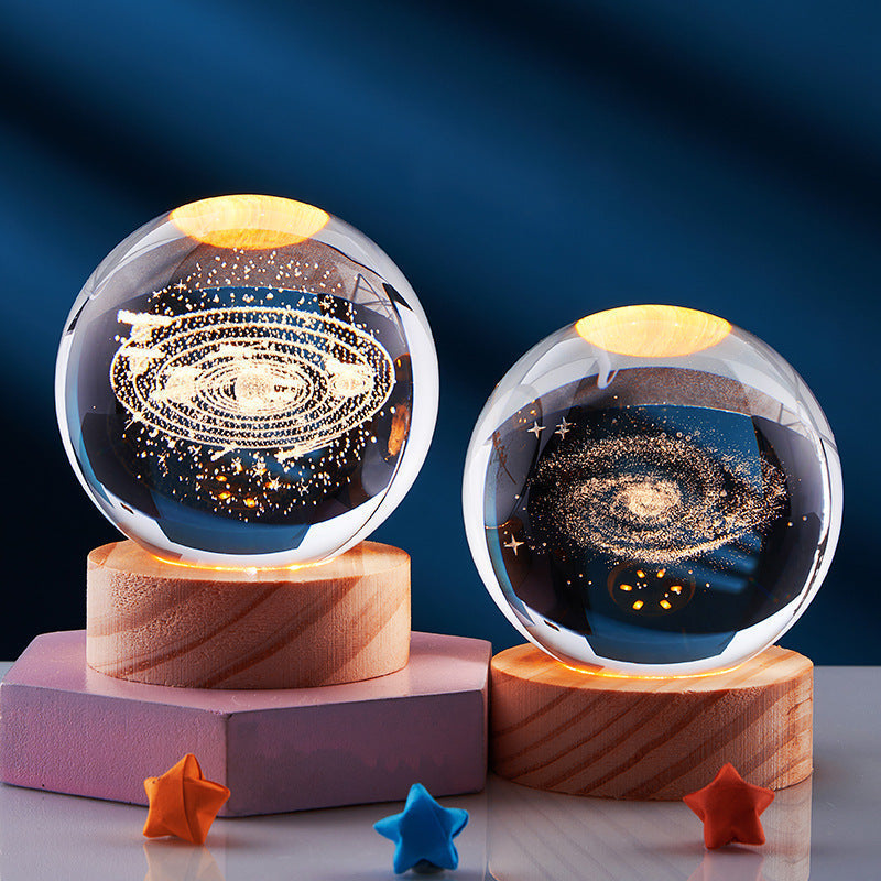 Kristallen Bol 3D Led-Nachtlamp