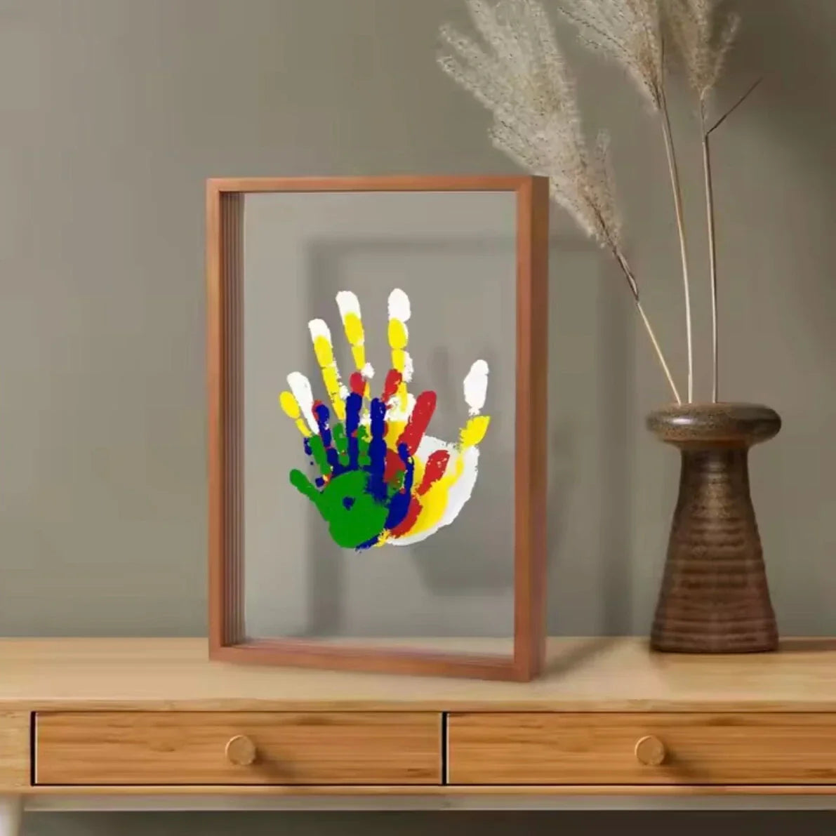 Handafdruk Herinneringsset Familie Keepsake Frame