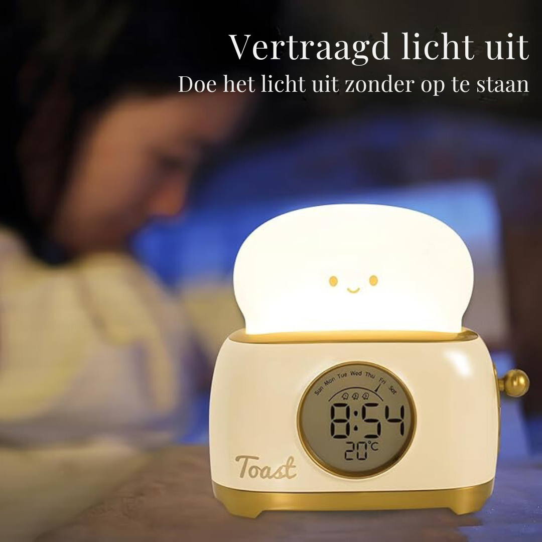 LumaDoze draagbare nachtlamp wekker