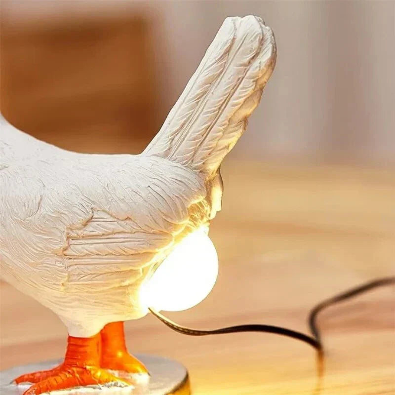 Kippen LED tafellamp