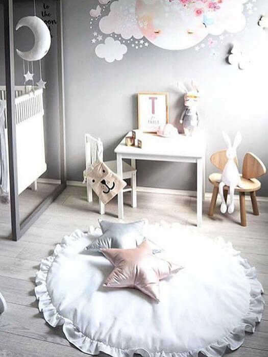 Zachte Baby Speelmat met Ruffle Rand