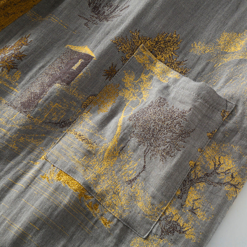 Luxe katoenen kimono badjas