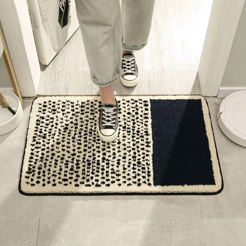 Luxe Handgemaakte Badmat met Abstract Design