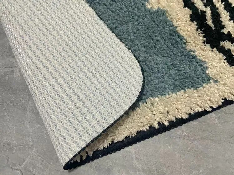 Luxe Handgemaakte Badmat met Abstract Design