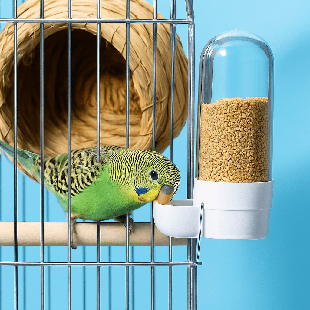 Automatische 2-in-1 Vogelvoederbak en Waterdispenser
