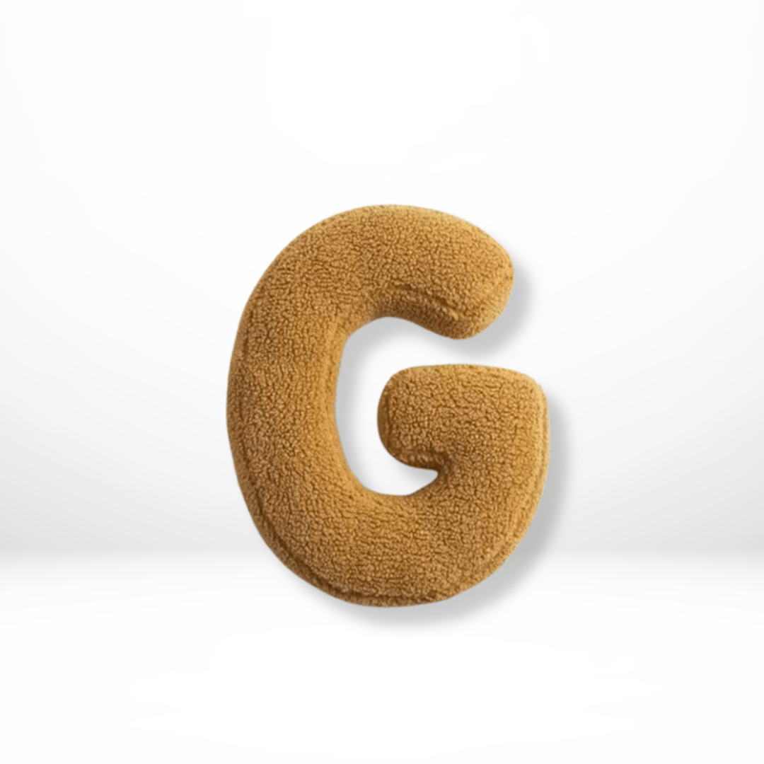 Fluweel letterkussen