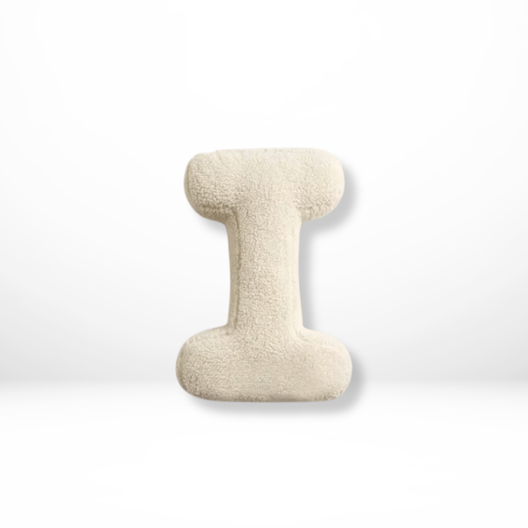 Fluweel letterkussen
