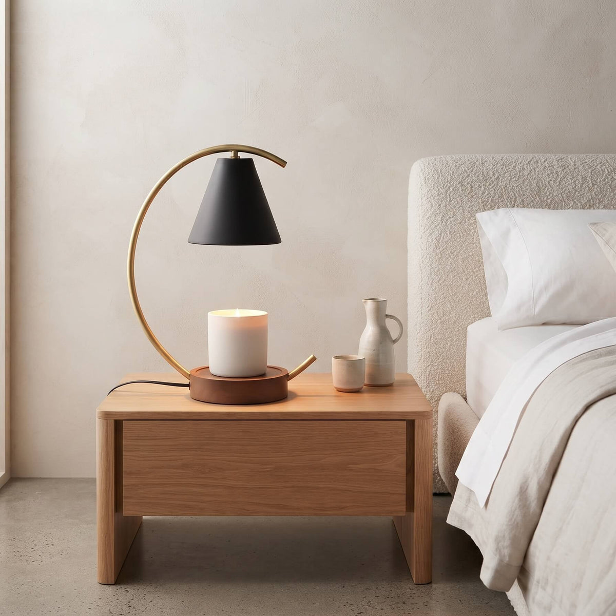 Elektrische waxlamp met dimmer en timer