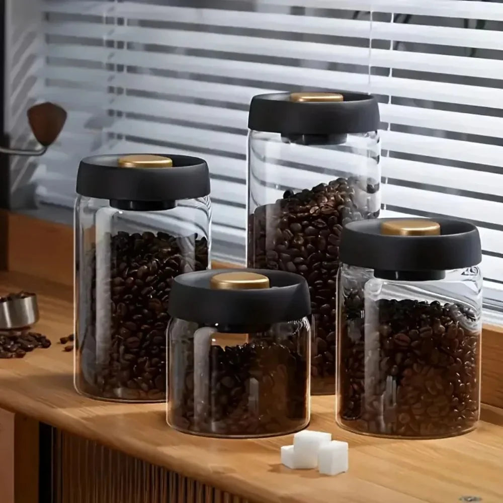 AromaGuard luchtdichte glazen koffiebus