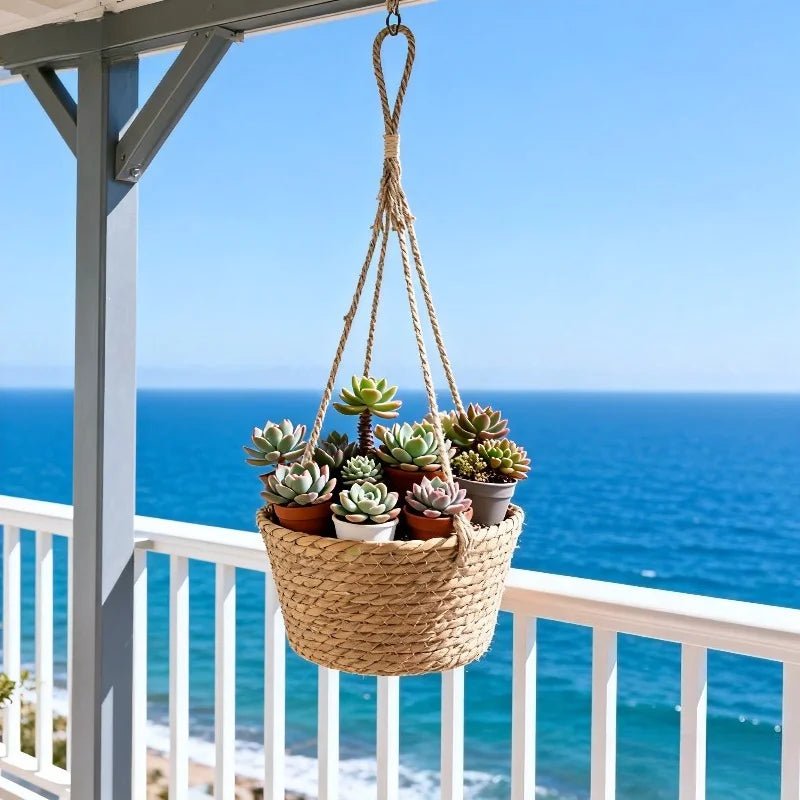 Handgeknoopte Macramé Plantenhanger