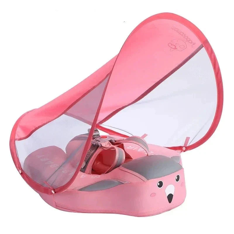 Opblaasbare baby zwemtrainer met zonnedak