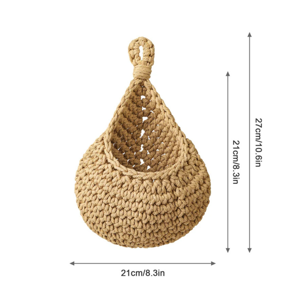 Boho handgeweven jute hangmand