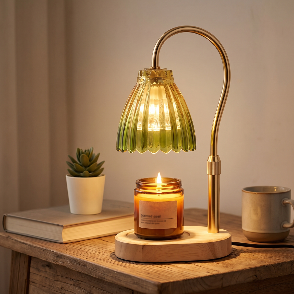Draagbare Geurkaarslamp met Timer en Dimmer