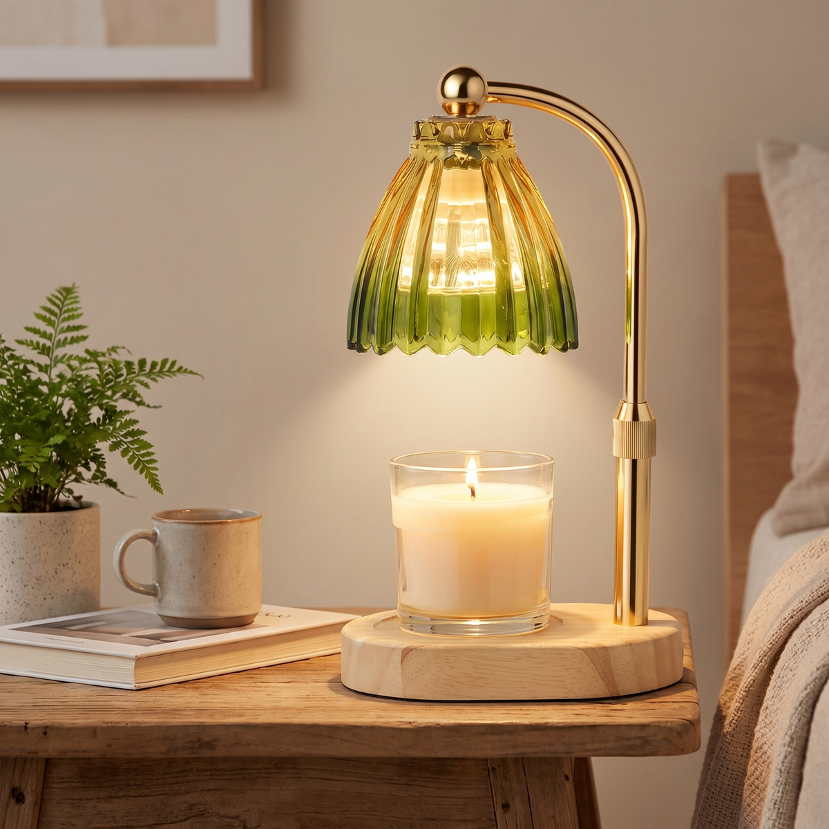 Draagbare Geurkaarslamp met Timer en Dimmer