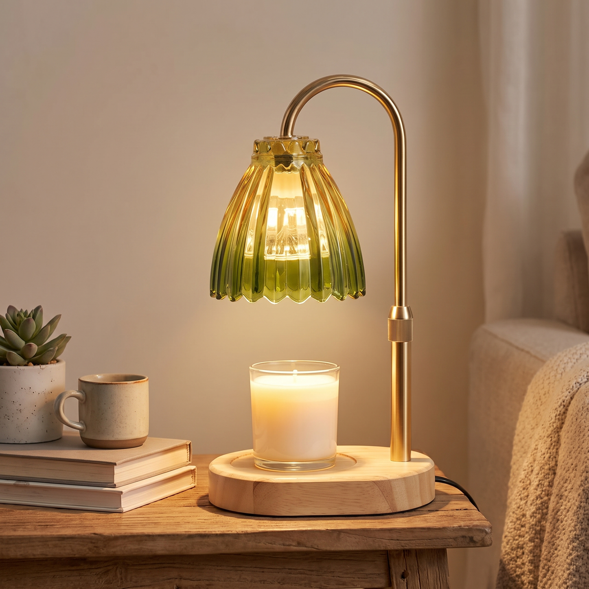 Draagbare Geurkaarslamp met Timer en Dimmer