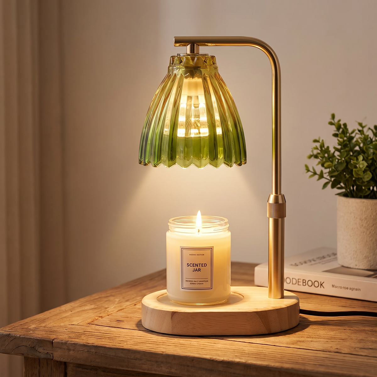 Draagbare Geurkaarslamp met Timer en Dimmer