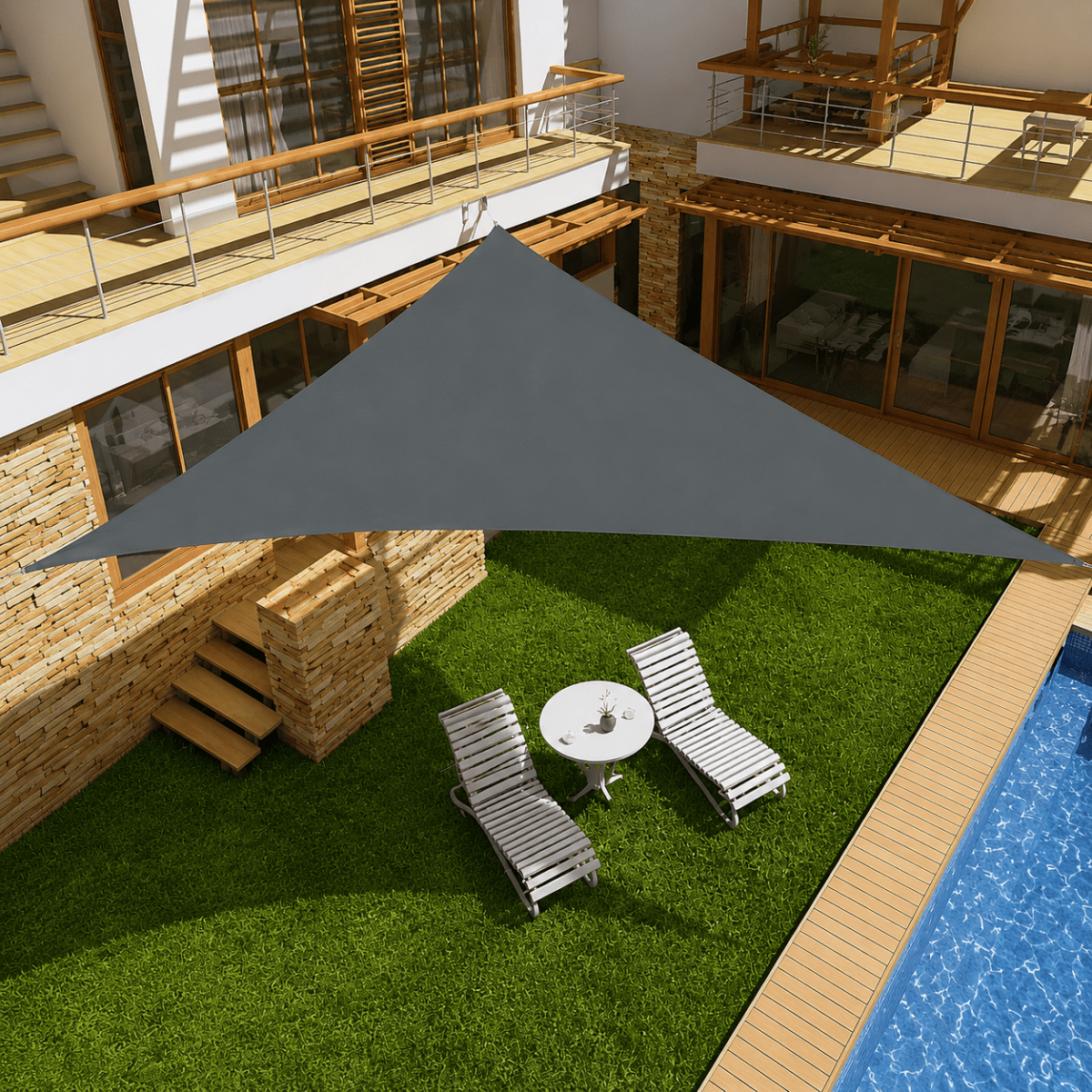 UV-beschermend zonnezeil voor tuin en terras