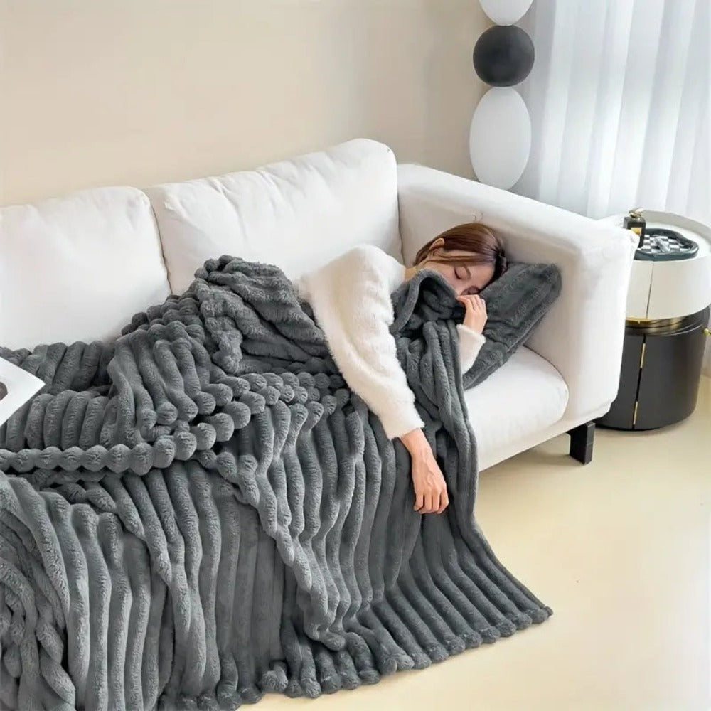 Pluche Vier-Seizoenen Fleece Deken