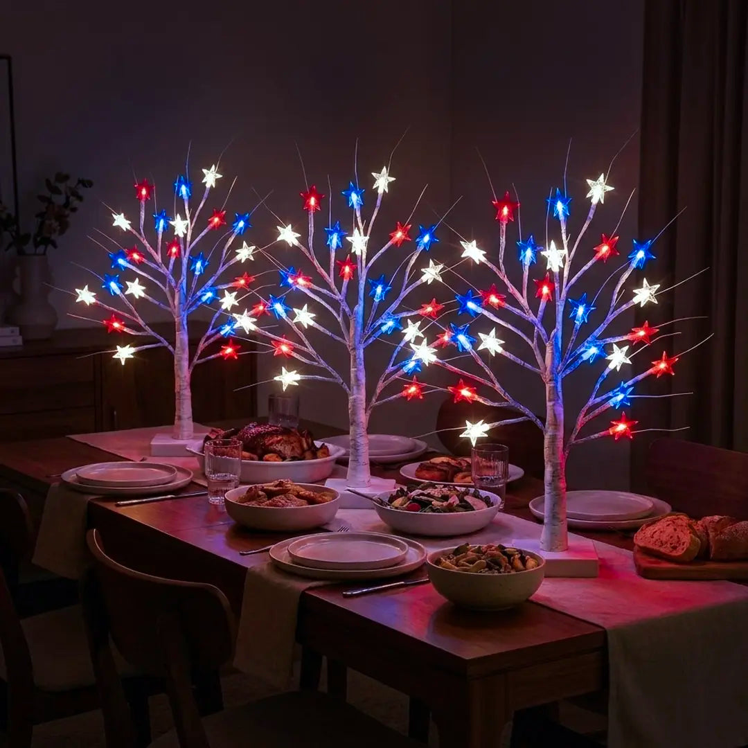 Berkenboom decoratieve tafellamp