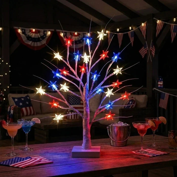 Berkenboom decoratieve tafellamp