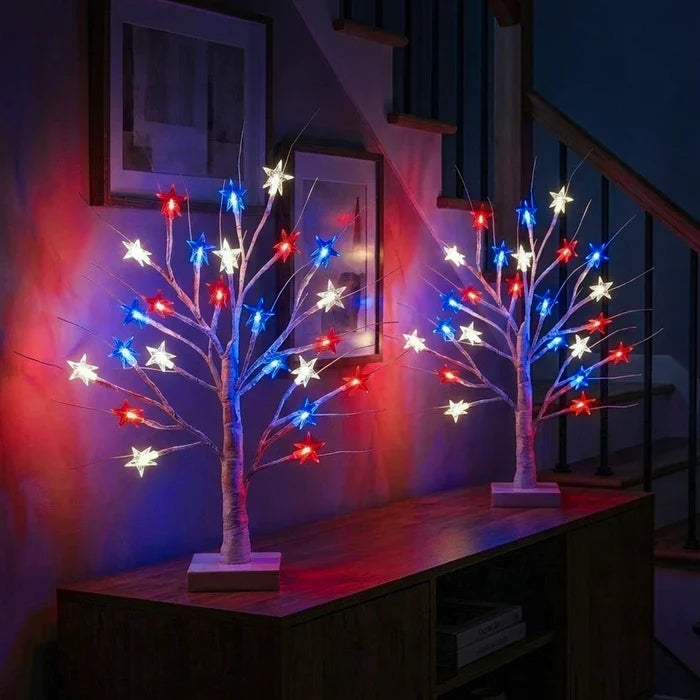 Berkenboom decoratieve tafellamp