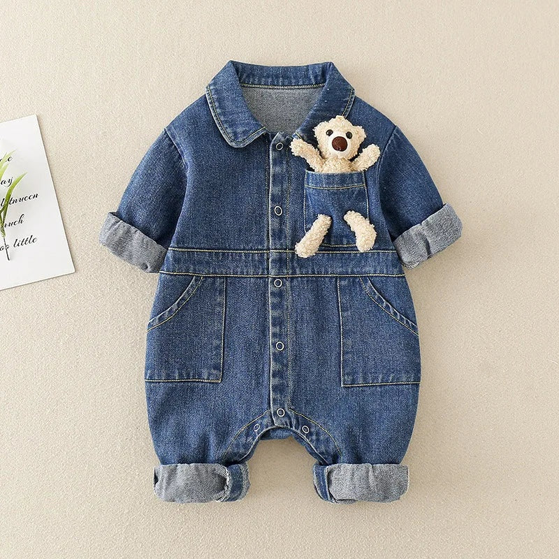 Baby denim jumpsuit