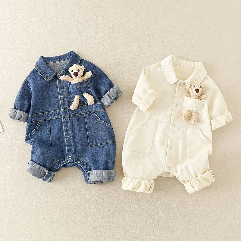 Baby denim jumpsuit