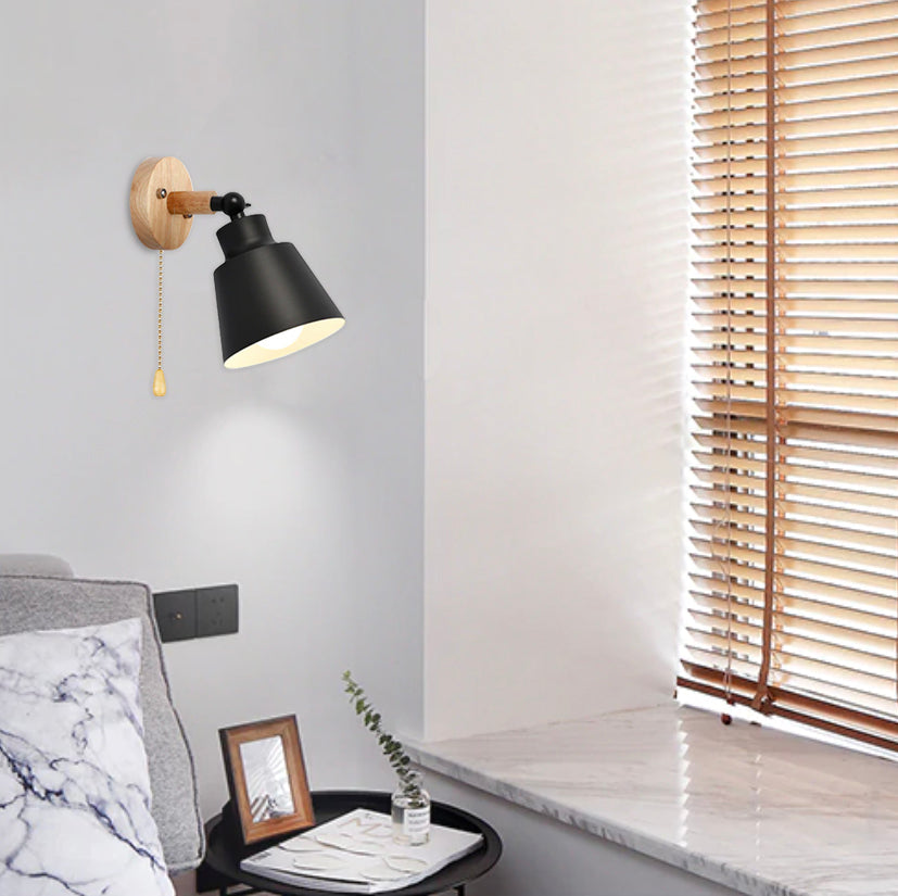 Devon wandlamp met trekschakelaar