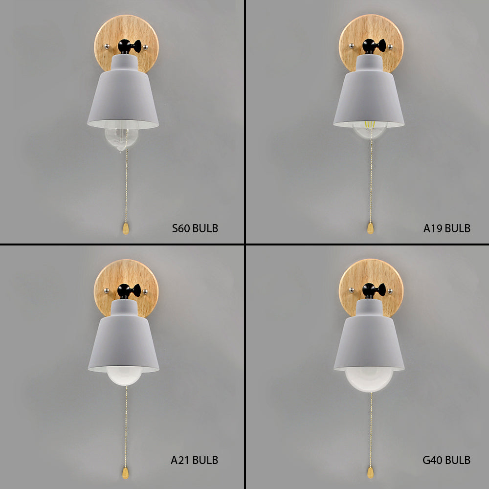 Devon wandlamp met trekschakelaar