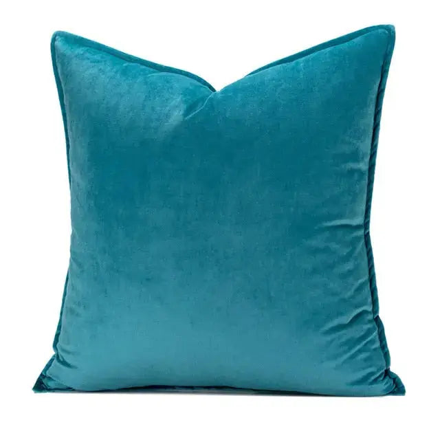 Luxe Fluwelen Kussenhoes Met Flanellen Rand