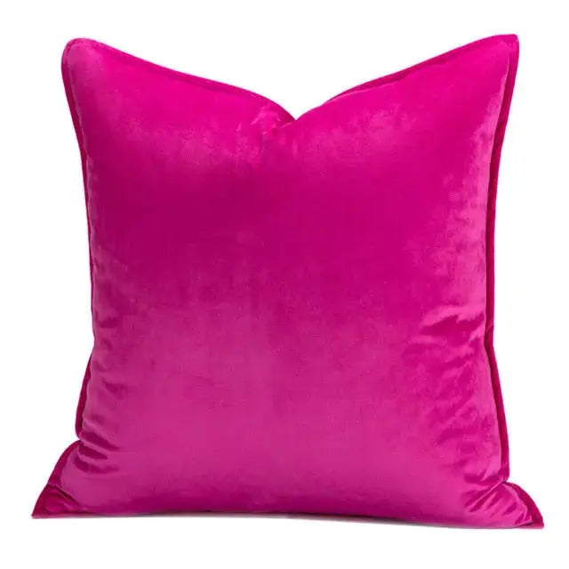 Luxe Fluwelen Kussenhoes Met Flanellen Rand