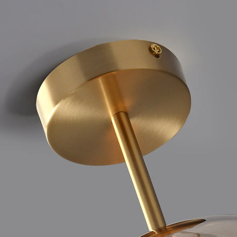 Glazen retro plafondlamp
