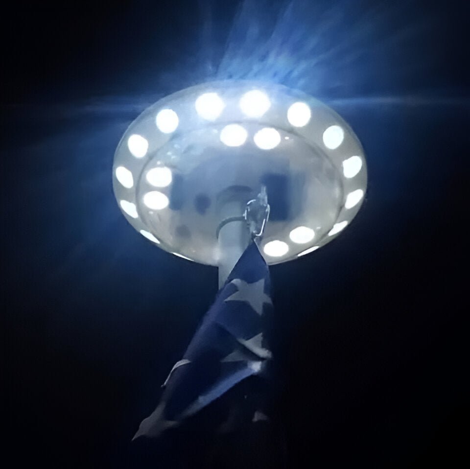 Solar vlaggenmast verlichting