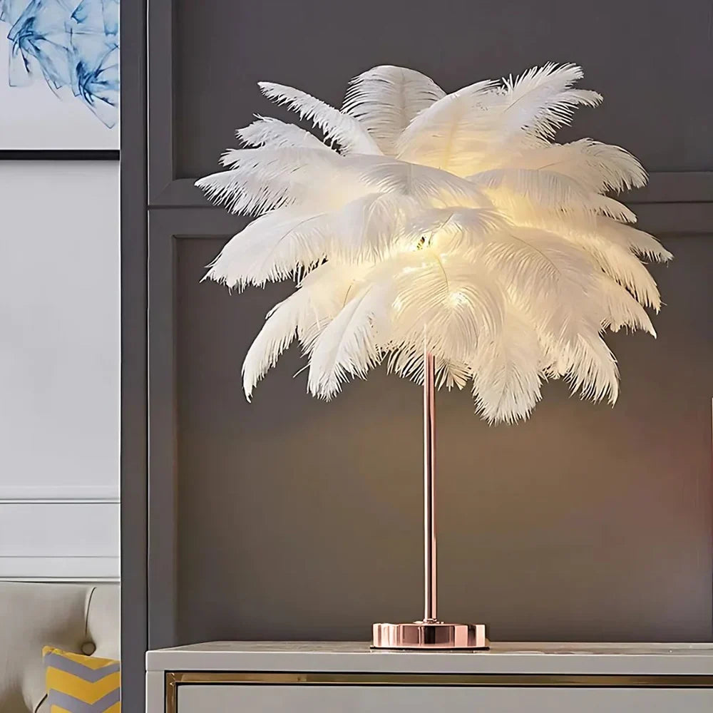 LumiFeather veren tafellamp