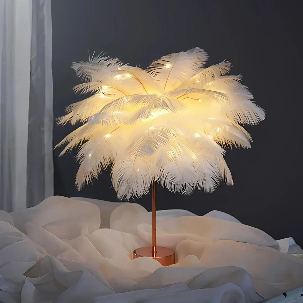 LumiFeather veren tafellamp