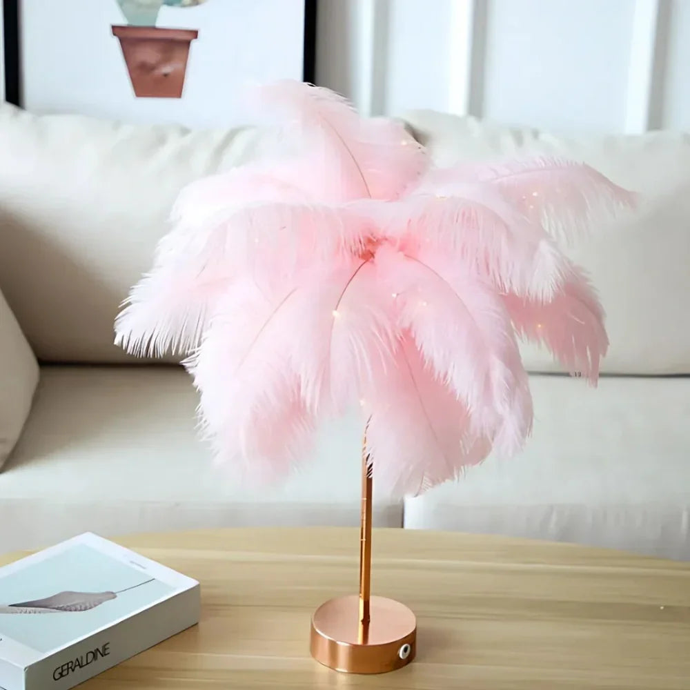 LumiFeather veren tafellamp