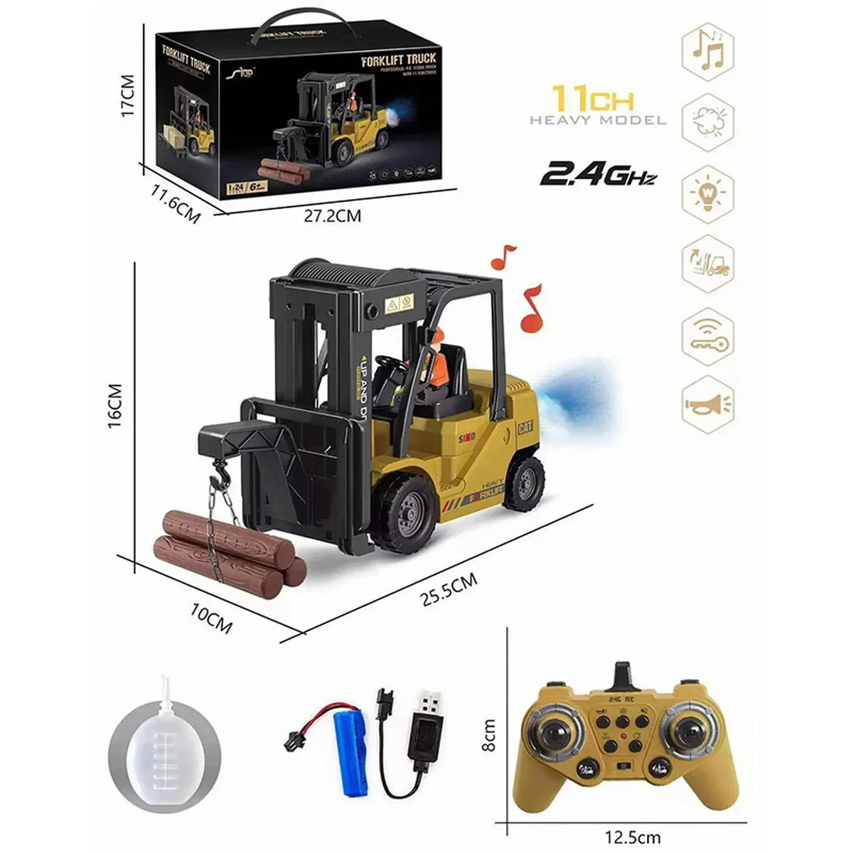 RC Heftruck met 6 Functies