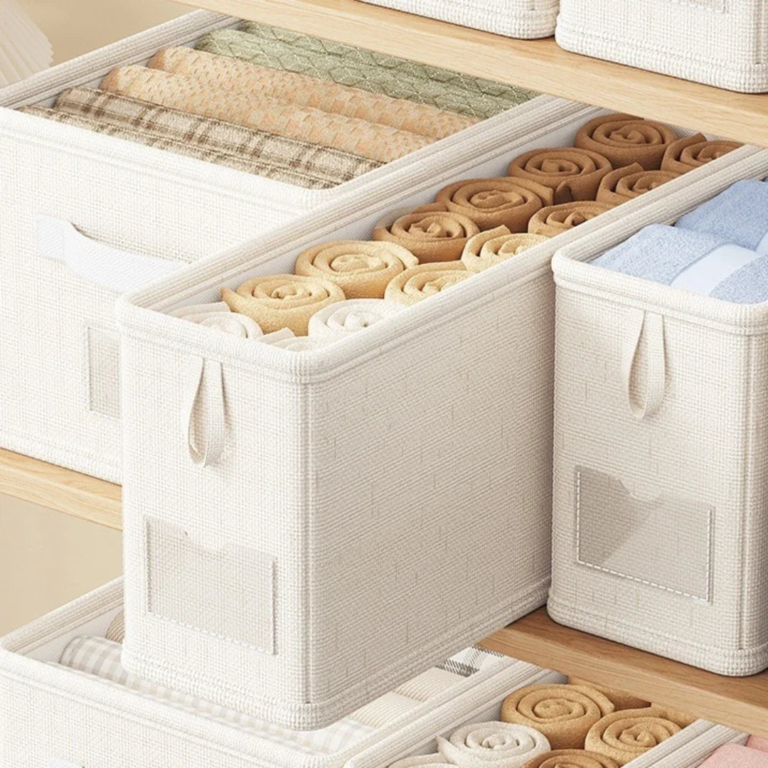 Opvouwbare linnen lade-organizer