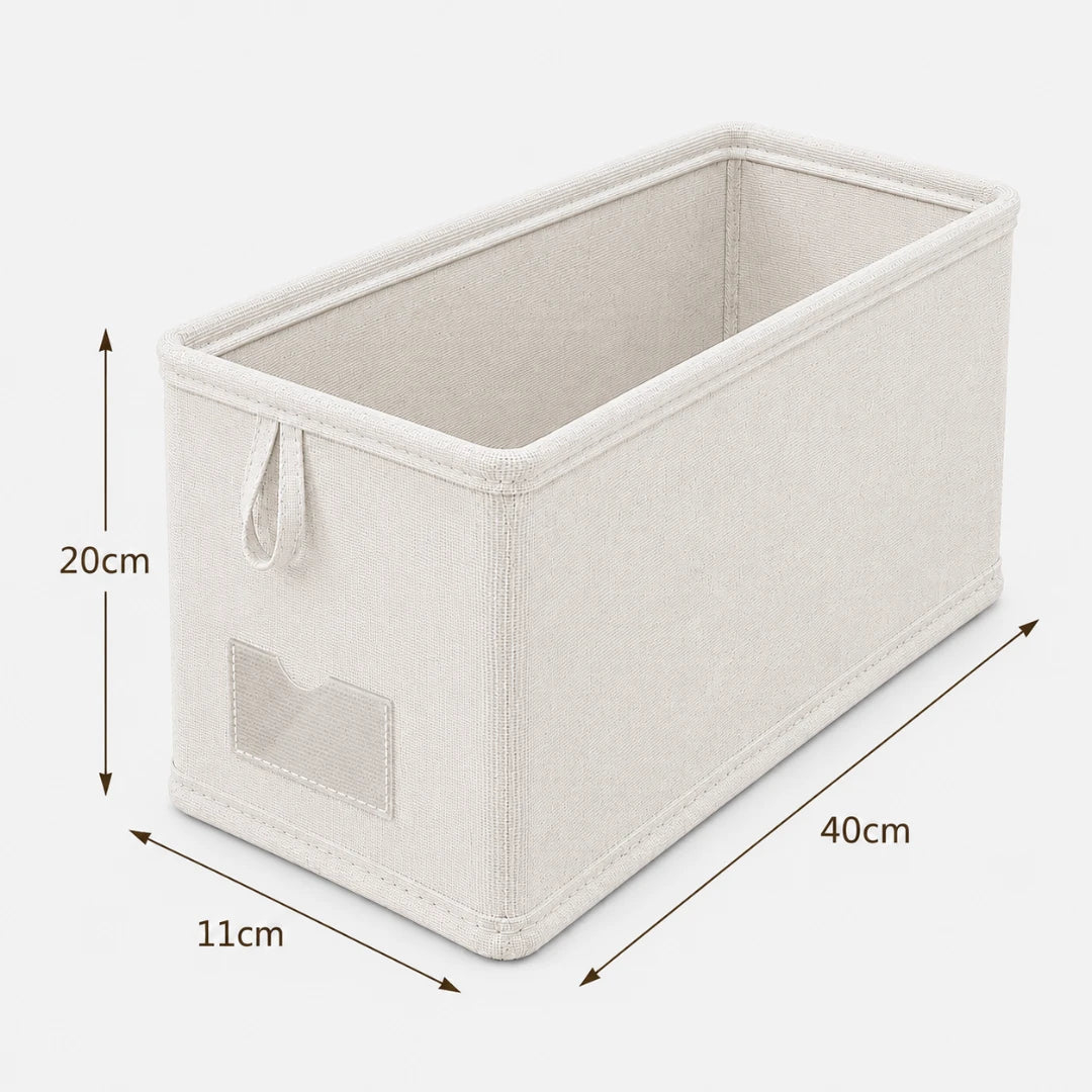 Opvouwbare linnen lade-organizer