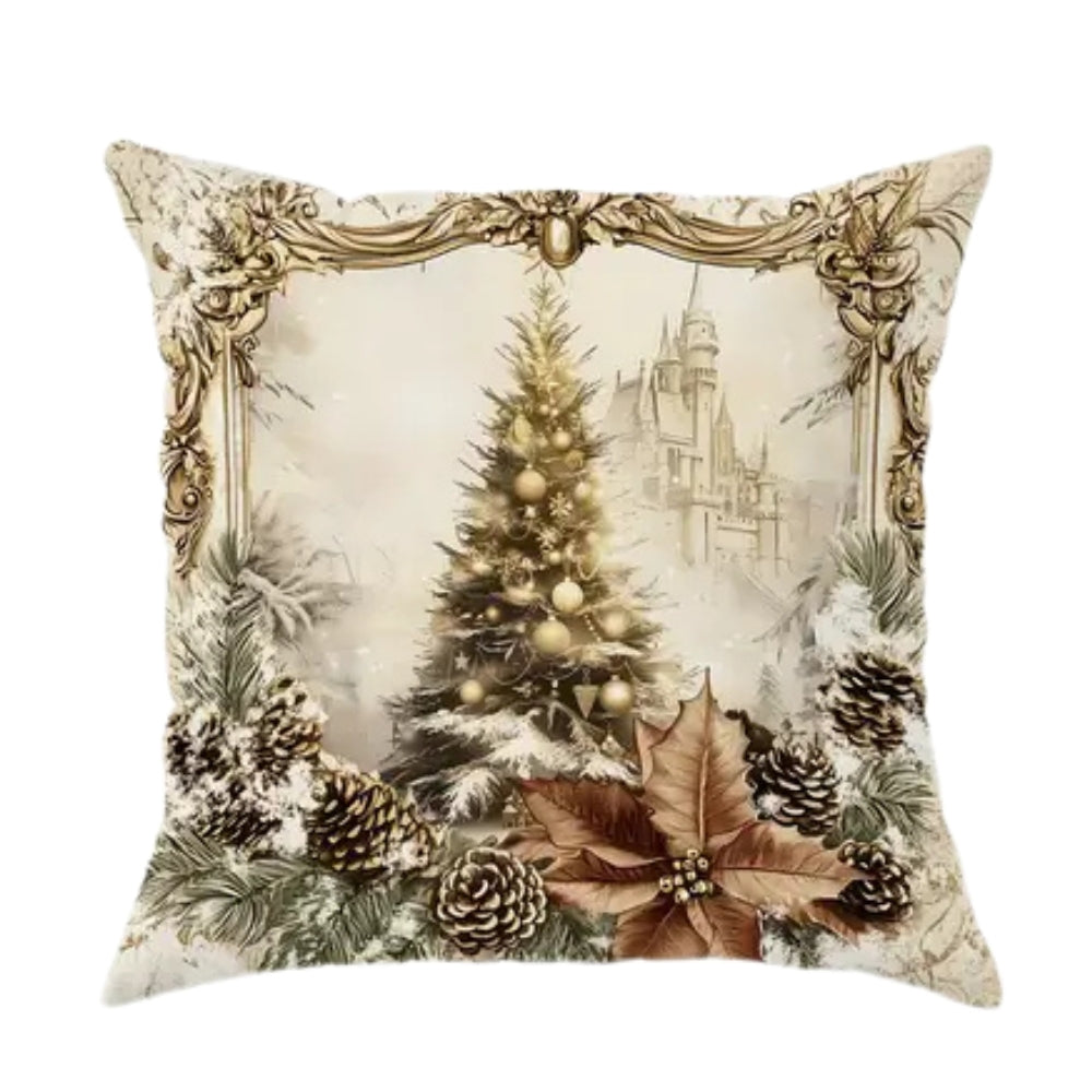 Fluwelen Kerst Kussenhoes