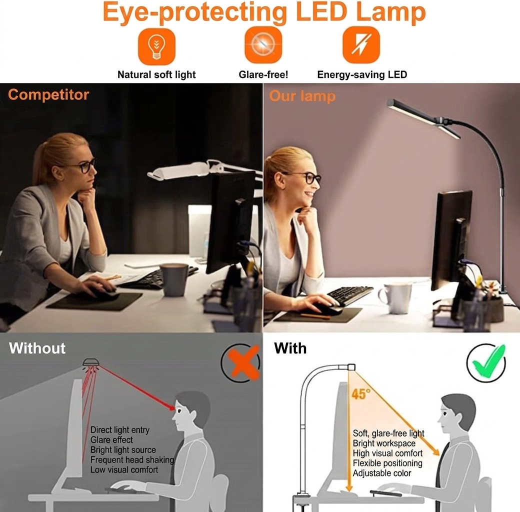 Dimbare LED Bureaulamp
